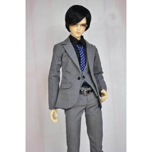 1/4 1/3 BJD clothes Business suit coat+trousers+shirt+vest for BJD/SD MSD SD13 SSDF ID72 HID Strong uncle doll accessories C0112