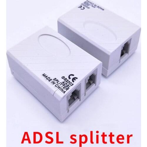 1PC ADSL Splitter Modem Telephone Broadband Fax In-Line Filter Phone Network ADSL Voice Splitters