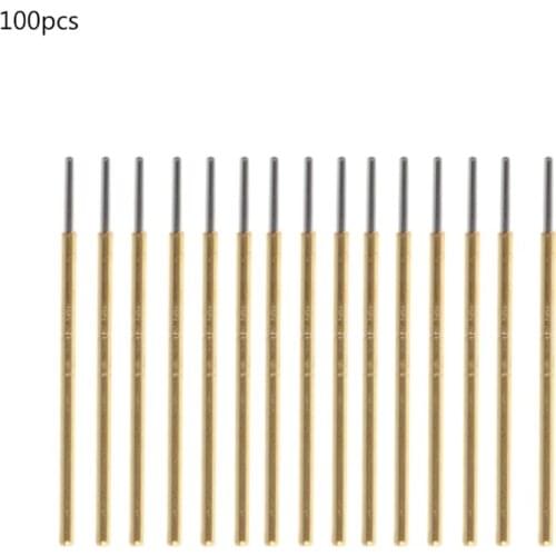 100 Pcs P50-J1 Spring Test Probe Round Head Pin Dia 0.68mm L16mm for PCB Testing