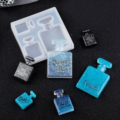 3 Sizes DIY Crystal Epoxy Resin Making Mould Perfume Bottle Silicone Mold Household DIY Crafts Decorating Tools