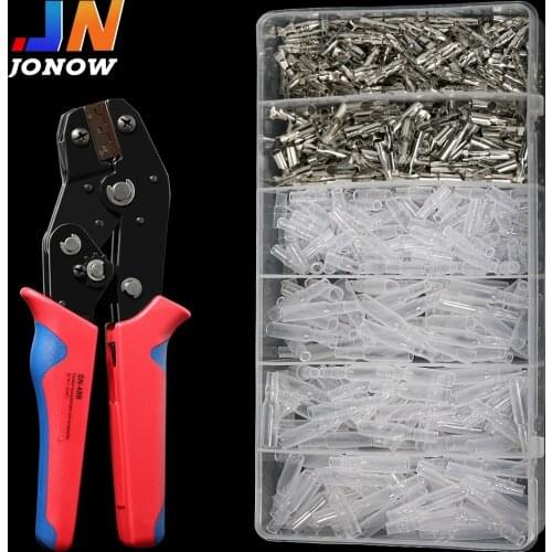 400/600PCS Bullet Crimp Terminal Connector Silver Car Auto Motorcycle Electrical Wire Connectors Bullet Connectors SN48B Kit