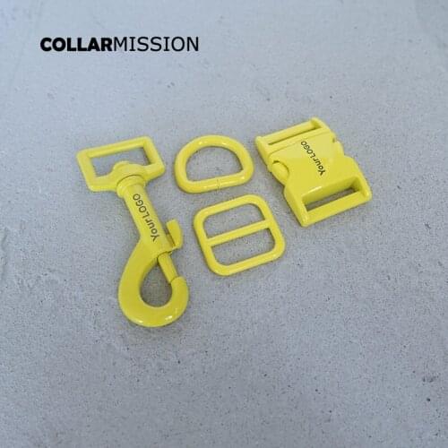 50pcs/lot(metal buckle+adjust buckle+D ring+metal dog clasp)dog collar 20mm accessory 7 colours,we provide laser engraving LOGO