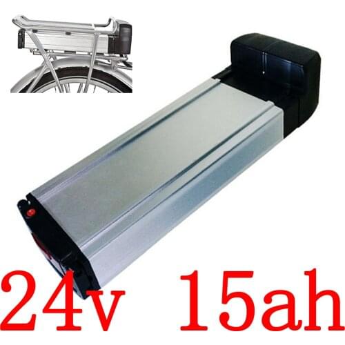 24V 250W 350W Rear rack battery pack 24v 15ah electric bicycle battery 24V 10AH 12AH 13AH 15AH lithium battery with 2A charger