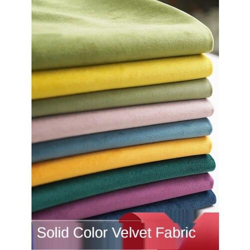 Velvet Fabric By The Meter Sofa Cover Pillow Curtain Clothing Thicken Brocade Fabrics for Sewing Diy Black White Blue Per Meters
