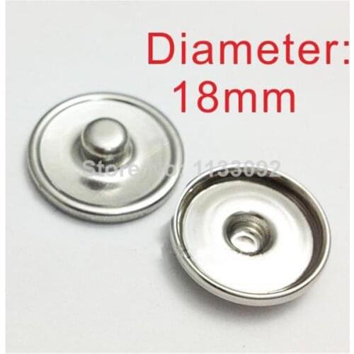 Free ePacket ship 100pcs/lot Diy 30/18/12mm copper silver Button Stud Snap Jewelry press button base findings for ginger snaps
