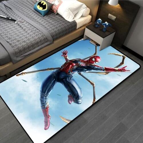 80x160cm Baby Play Mat Rugs for Boys Bedroom Spiderman Carpet Floor Bedroom Doormat Non-slip Kitchen Mat