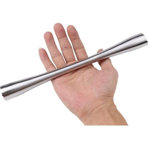 New Long Stainless Steel Bar Cocktail Broken Popsicle Fruit Muddlers Caipirinha Pestles Bar Accessories Home Bars Swizzle Stick