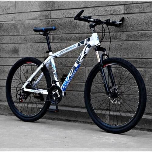 26 inch 21 Speed Aluminum Alloy Mountain Bike Double Disc Brakes for Adult