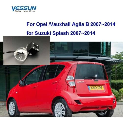 Yessun License plate camera for Opel Vauxhall Agila B 2007~2014 for Suzuki Splash 2007 Car Rear View camera Parking Assistance