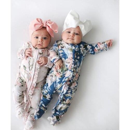Winter Baby Girl Boy Footed Sleeper Romper Headband Clothes Outfits Set Junmpsuit Newborn Infant Girl Clothes Jumpsuit Dropship