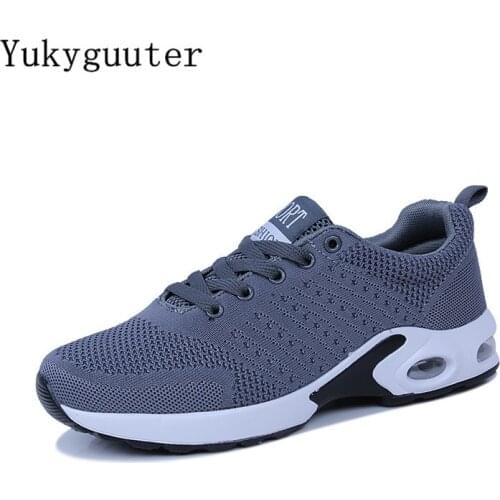 Men Running Shoes Sports Sneakers Flats Breathable Mesh Summer Outdoor Walking Man Athletic Lace Up Platform Comfortable