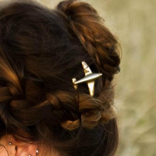 Fashion Aircraft/Plain Shape Design Hair Stick Hair Clip for Women Girl Hair Accessories