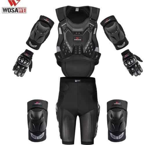 WOSAWE Motorcycle Jacket Racing Armor Protector ATV Motocross Body Protection Jacket Clothing Protective Gear