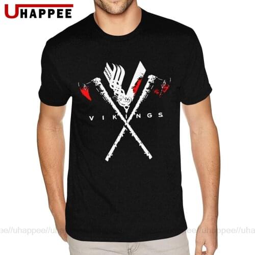 Big Tall Vikings Tees Mens Simple Fashion Short Sleeves Cotton Urban T shirt Unique Apparel