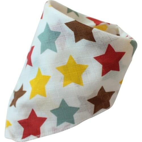 Cloth Bib Baby Bibs Triangle scarf Cotton Cartoon Child Bandana Bib Dribble Bibs Newborn Slabber Absorbent