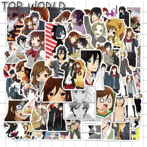 10/50Pcs/set Cartoon Horimiya Anime Graffiti Sticker For Kids Fashion Laptop Decals Case Luggage Helmet Suitcase Scrapbook