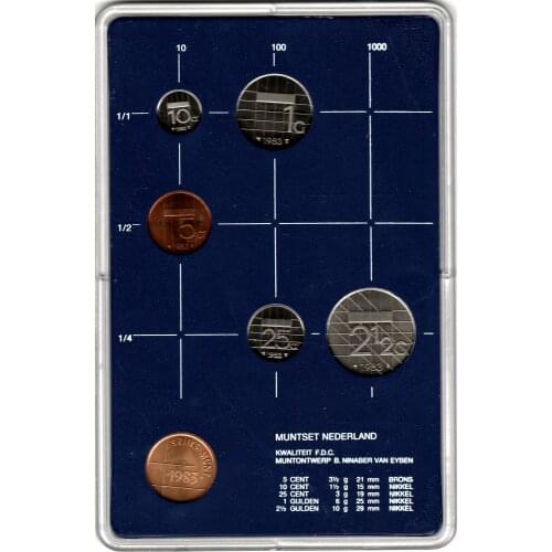 Netherlands Coins Random Year Mint Box5 Pieces 1 Set Europe Coins New Original Coin UNC Commemorative Edition 100% Real EU