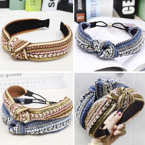 Bohemian Ethnic Weaving Knot Headband Hairband Hair Accessories Hair Jewelry