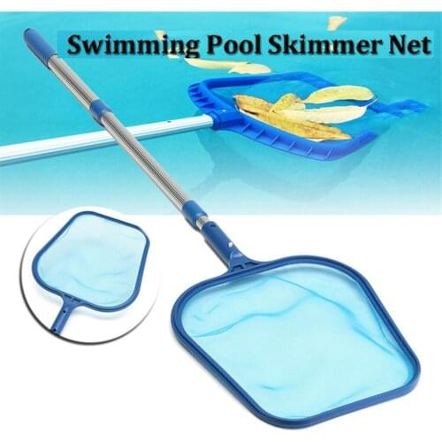 Swimming Pool Net Scoop Leaf Rake Spa Pool Mesh Skimmer Telescopic Pole Pond Cleaning Tools