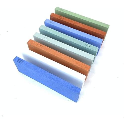 Whetstone high quality white corundum household kitchen tool accessories whetstone with non-slip rubber pad 240#-10000#grit