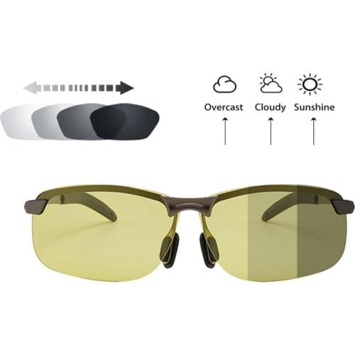 Smart color-changing night vision glasses, sunglasses, day and night, color-changing ultraviolet rays, automotive supplies