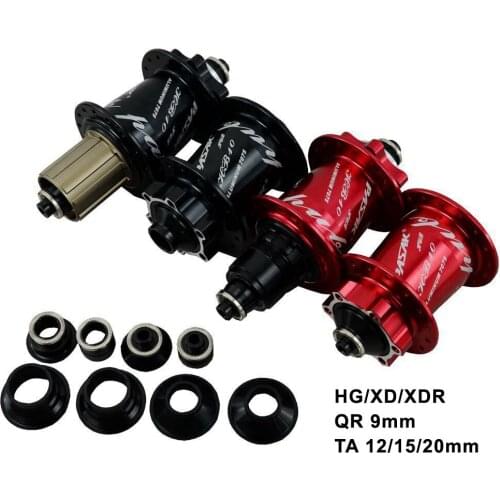 Pasak MTB Hubs Mountain Bike Freehub Disc Brake 32 Holes Spoke 15mm 20mm 12mm Thru axle Adapter Cap 9mm 10mm Quick Release Axle