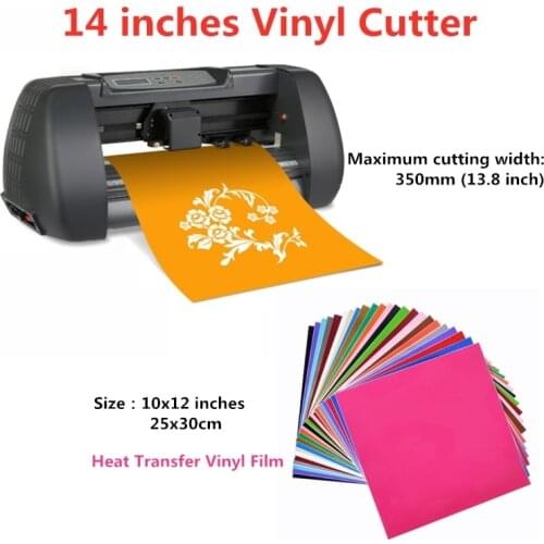 High Speed Sign Maker 14" Vinyl Cutter Cutting Plotter Machine With Artcut Software For Heat Transfer Film Roland Compatible