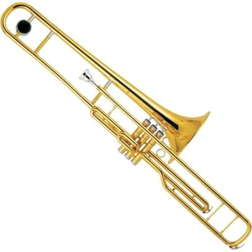 Gold lacquer C key Piston Valves Trombone