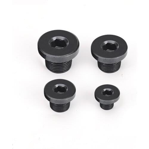 1/8" 1/4" 3/8" 1/2" 3/4" 1" 2" BSPP Male Carbon Steel End Plug Cap With Flange Hex Socket Hydraulic Water Steam Oil Gas 2.5Mpa