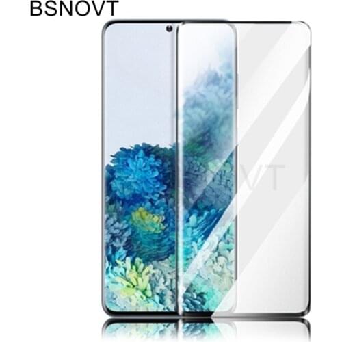 1PCS Glass For Samsung Galaxy S20 Plus Screen Protector Curved Edge Seamless Tempered Glass For Samsung S20 Plus Glass S20 Plus