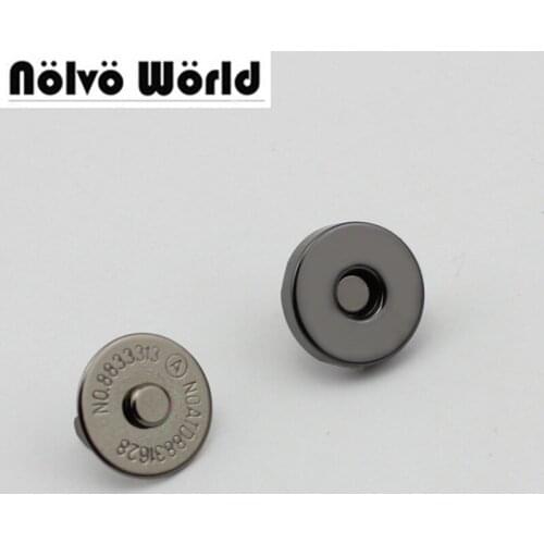 10pcs 30pcs 14*3mm hung plating dish shape magnetic snap button clasp fastener for handbag purse wallet wholesale