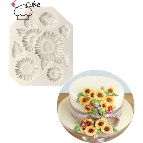 Aouke Chrysanthemum Silicone Mold DIY Cake Baking Decorative Dessert Chocolate Mold Chrysanthemum Silicone Mold