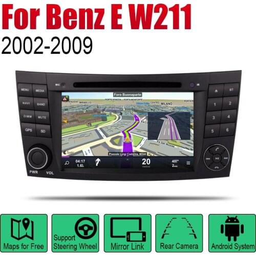 Android Car Radio Stereo GPS Navigation For Mercedes Benz E Class W211 2002~2009 NTG Bluetooth wifi Car Multimedia Player Audio