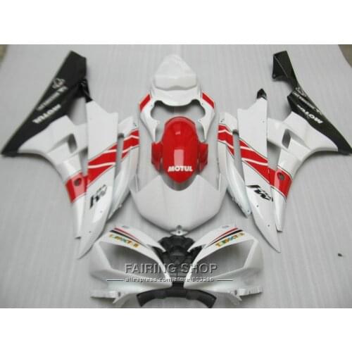 Free 7 gifts fairings For Yamaha R6 06 07 white black injection mold fairing kit YZF 2006 2007 YT17