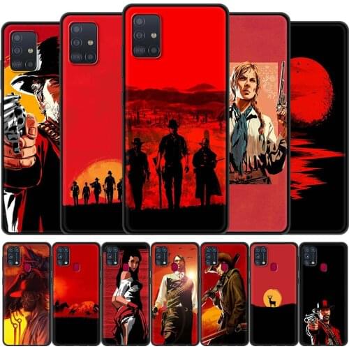 Red Dead Redemption 2 Mobile Phones Cover for Samsung Galaxy M31 Prime M51 M30s M31s M11 A7 A9 2018 M01 F41 Cell Phone Case
