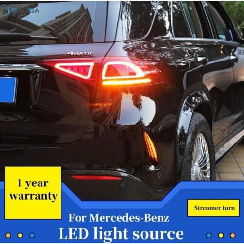 Dynamic Turn Signal bumper streamer turn signal modified rear taillight running water LED Blinker Light For Mercedes Benz GLE