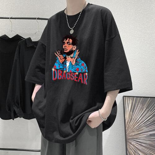 T-shirt Men Oversize Cotton Short Sleeve Tshirt Loose Tee Tops Casual O-Neck T Shirt Hip Hop Streetwear Pullover Mens Top A20