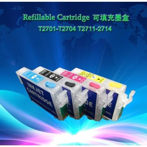 INK WAY WF-7110DTW ,WF- 7610DWF, WF-7620DTWF Chipped Empty Refillable ink cartridge , 6 sets 1 lot
