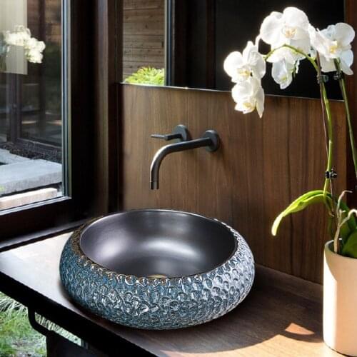 Ceramic Art Basin Sink Counter Top Wash Basin Bathroom Vessel Sinks vanities new ceramic wash basin bathroom sinks
