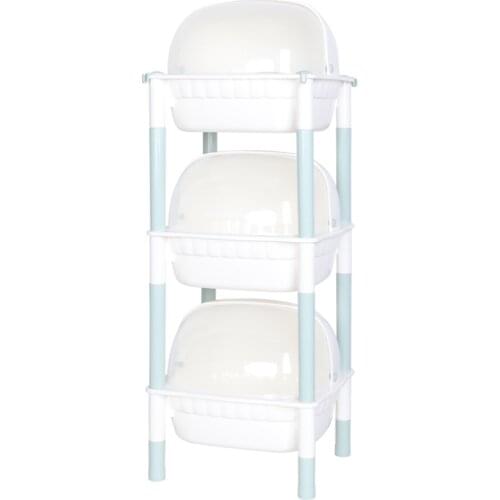 Baby feeding bottle storage box rack three-ply dry supplies with cover dust-proof kids products pink