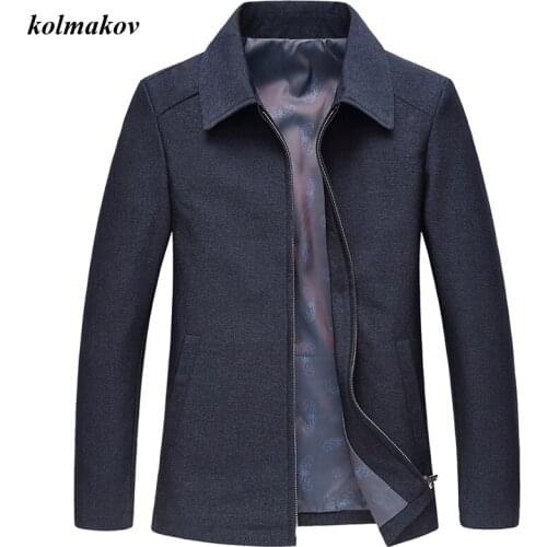 New Arrival Spring and Autumn Style Men Boutique Jacket Coat Business Casual Solid Turn-down Collar Mens Zippers Loose Jacket