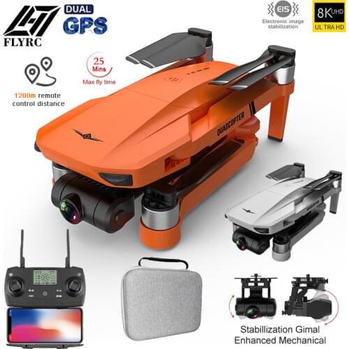 KF102 GPS Drone 4k Profesional 8K HD Camera 2-Axis Gimbal Anti-Shake Photography Brushless Foldable Quadcopter RC Distance 1200M
