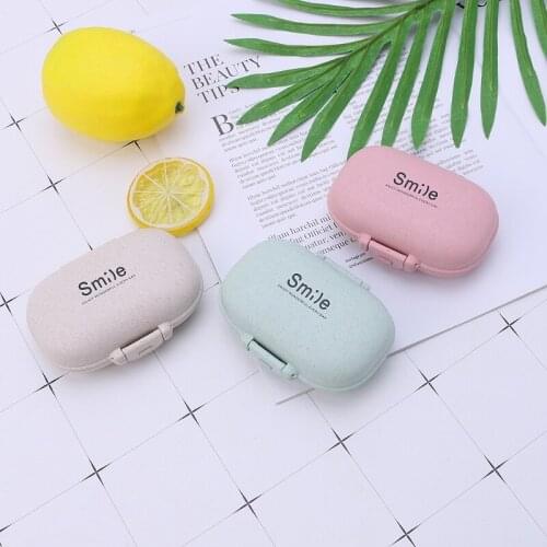 Mini Portable Vitamin Box Medicine Tablet Pill Case Organizer Storage Containers