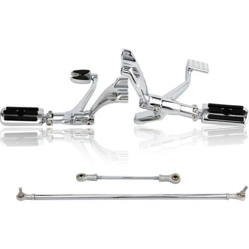 Motorcycle Forward Control Foot Pegs Levers Linkage For Harley Sporster Iron 883 1200 Custom XL Forty-Eight Superlow 2004-2013
