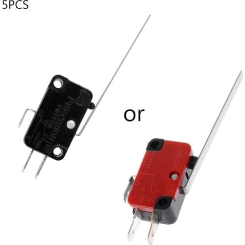NEW 5pcs KW7-9 Long Straight Hinge Lever Type SPDT Micro Switch Limit Switch