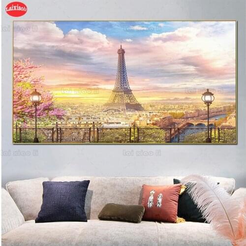 New diamond embroidery mosaic Nordic Home Decor Paris Street Landscape diamond paintings full square round drill stitch cross