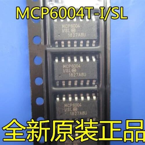 New Original (10 picecs) MCP6004-I/SL SOP-14 MCP6004-I SOP MCP6004 SMD IC OPAMP GP 4 CIRCUIT 14SOIC