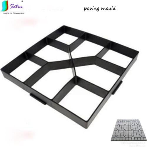 New Style Diy Garden Design Decorative Courtyard Construction Paving Mold Building Materials Floor Plastic Paving Mold s0429h