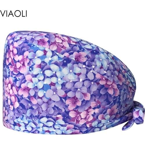 Wholesale nurse accessories Dental Clinic Surgical Caps Multicolor Medical Hats Pharmacy Dentist Hats Pet Hospital Doctor Caps