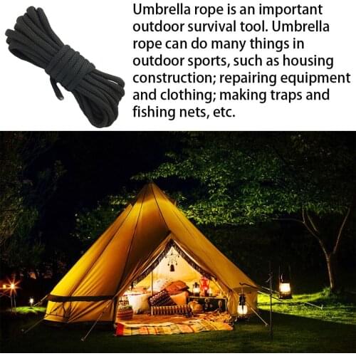 DIY Parachute Rope For Survival Parachute Cord Lanyard Outdoor Climbing Camping Rope Hiking Clothesline Dia.4mm 10 Meter